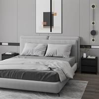 vidaXL Nachtkastjes 2 st 45x34,5x44,5 cm bewerkt hout zwart