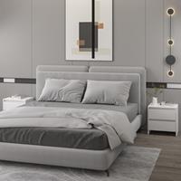 vidaXL Nachtkastjes 2 st 45x34,5x44,5 cm bewerkt hout wit