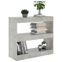 vidaXL Boekenkast/kamerscherm 80x30x72 cm betongrijs