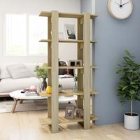 vidaXL Bücherregal/Raumteiler Sonoma-Eiche 80x30x160 cm Spanplatte 