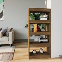 vidaXL Boekenkast/kamerscherm 60x30x135 cm bewerkt hout bruineiken