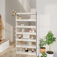 vidaXL Bücherregal/Raumteiler Betongrau 100×30×198 cm Holzwerkstoff 