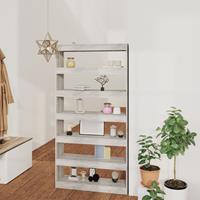 vidaXL Bücherregal/Raumteiler Grau Sonoma 100×30×198 cm Holzwerkstoff 