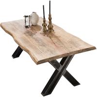 SIT Eettafel Tops les met top van mangohout, shabby chic, vintage