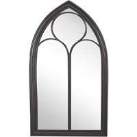 BELIANI Wandspiegel zwart metaal 62 x 113 TRELLY