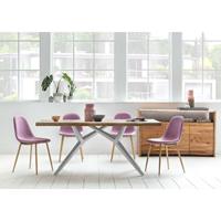 SIT MÖBEL TABLES & CO Tisch 220x100 cm Platte Mango, Baumkante wie gewachsen, Gestell Metall