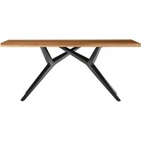 SIT MÖBEL TABLES & CO Tisch 180x100 cm Platte Teak natur, Gestell Metall antikschwarz