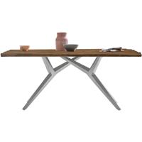 SIT MÖBEL TABLES & CO Tisch 160x90 cm Platte recyceltes Teak, Gestell Metall antiksilbern