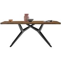 SIT MÖBEL TABLES & CO Tisch 220x100 cm Platte recyceltes Teak, Gestell Metall antikschwarz