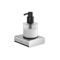 Geesa Shift zeepdispenser 200 ml chroom met gesatineerd glas