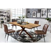 SIT MÖBEL TABLES & CO Tisch 180x100 cm Platte recyceltes Teak, Gestell antikbraun