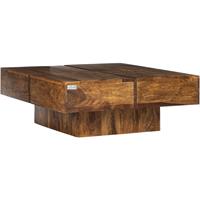 Womo-design Salontafel 80x80x30 cm Bruin Massief Acaciahout WOMO Design