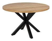 Bendt Ronde Eettafel Line Eiken, 120cm - Naturel