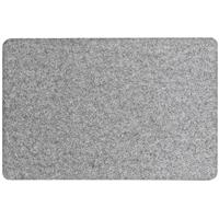 1x Rechthoekige onderleggers/placemats voor borden grijs 45 x 30 cm -