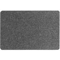 Zeller 1x Rechthoekige onderleggers/placemats voor borden antraciet grijs 45 x 30 cm -