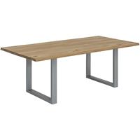 SIT Eettafel Tops&Tables met tafelblad van wildeiken, met boomstamrand, vintage