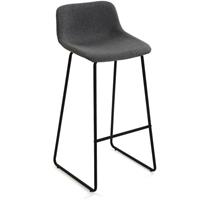 VERSA Karola Hoher Barhocker, 99x43x47,5cm - Dunkelgrau - 