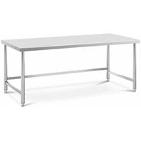 roestvrijstalen tafel - 200 x 90 cm - 100 kg capaciteit - Royal Catering