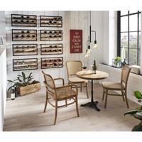 SIT MÖBEL TABLES & CO Tisch 60x60 cm rund, im Bistro-Stil