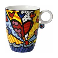 GOEBELPORZELLANGMBH Goebel Künstlertasse Romero Britto - A New Day, Tasse, Becher, Fine Bone China, Bunt, 400 ml, 66452831