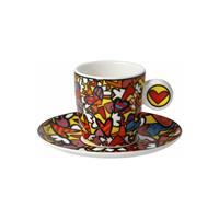 GOEBELPORZELLANGMBH Goebel Espressotasse Romero Britto - All We Need is Love, Tasse, Becher, Fine Bone China, Bunt, 100 ml, 66452881