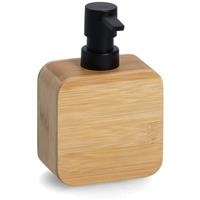 Zeller Zeeppompje/dispenser bamboe hout 10 x 15 cm uxe kwaliteit - Zeeppompjes