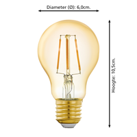 EGLO Connect-Z Zigbee Filament LED Lamp E27 6W 500Lm Classic