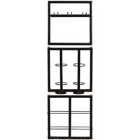 SIT MÖBEL THIS & THAT Wandregal-Set, 3-teilig Halterung für 4 Flaschen und 6 Gläser