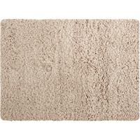 MSV Badteppich Badematte Badvorleger Duschvorleger Mikrofaser Hochflor flauschig 40x60 cm – Beige - 