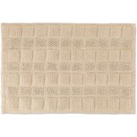 RELAXDAYS Badematte Baumwolle, 60 x 40 cm, rutschfest, waschbar, Vorleger für Badezimmer, Badteppich rechteckig, beige - 