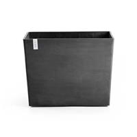 Bloembak Paris 85 cm Donkergrijs Antraciet Wielen Ecopots