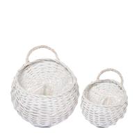 Dijk Natural Collections Plantenmand Wilgen 32x32x38cm-set Van 2