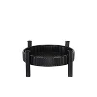 Dijk Natural Collections Metalen Dinerkaarshouder-zwart-34.5x14.5cm