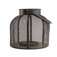 Dijk Natural Collections Lantaarn Metaal-zwart-20x20x19.5cm Met Glas
