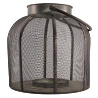 Dijk Natural Collections Lantaarn Metaal-zwart-25x25x25.5cm Met Glas