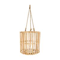 Dijk Natural Collections Lantaarn Bamboe-naturel-ø28x28cm Met Glas
