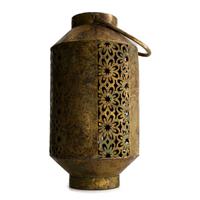 Dijk Natural Collections Lantaarn Metaal Met Glas-goud-ø20x37.5cm