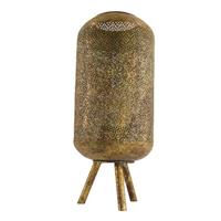 Dijk Natural Collections Lantaarn Metaal Met Glas-goud-ø21x49.7cm
