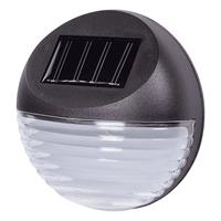 4x Solar Led Verlichting Voor Huis/muur/schutting Wandlamp 11 Cm Zwart - Buitenverlichting