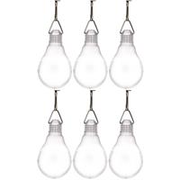6x Buiten Verlichting Solar Lampenbolletjes Wit 11,8 Cm - Buitenverlichting