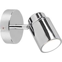 BES LED Led Wandspot - Trion Artion - Gu10 Fitting patwaterdicht Ip44 - Rond at Chroom - Aluminium