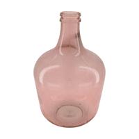 Dijk Natural Collections Vaas Gerecycled Glas-roze-ø27x42cm