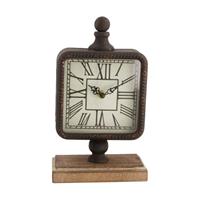 Dijk Natural Collections Klok Ijzer-zwart-15x7x25.5cm