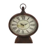 Dijk Natural Collections Klok Ijzer-zwart-21x6.5x27.5cm