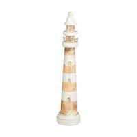 Dijk Natural Collections Vuurtoren Ornament Hout-naturel-16x16x78cm