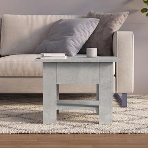 vidaXL Salontafel 55x55x42 cm bewerkt hout betongrijs