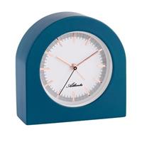 Atlanta Tischuhr Wecker mit lautlosem Quarzwerk Blau Wecker blau