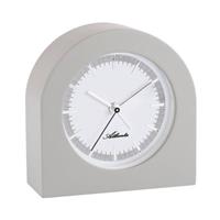 Atlanta Tischwecker mit lautlosem Quarzwerk Grau Wecker anthrazit