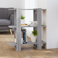 vidaXL Boekenkast/kamerscherm 80x30x87 cm grijs sonoma eikenkleurig