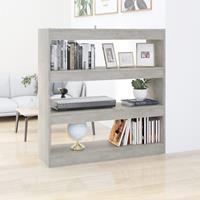 vidaXL Boekenkast/kamerscherm 100x30x103 cm betongrijs